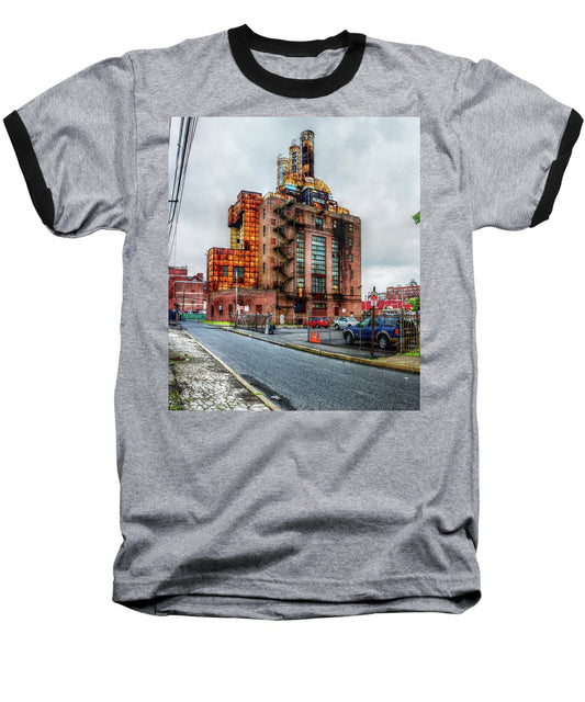 Panorama 2283 Willow Street Steam Plant - Baseball T-Shirt