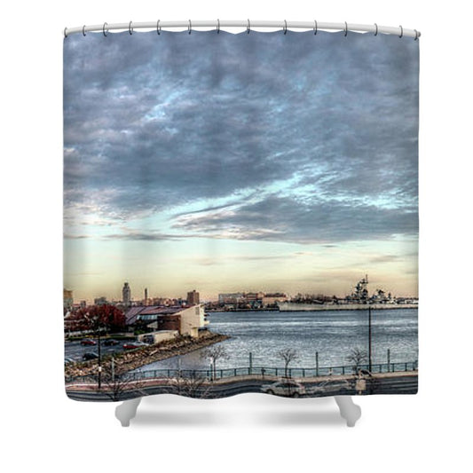 Panorama 2395 Penns Landing - Shower Curtain