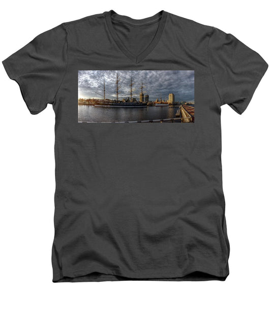Panorama 2402 Moshulu and Olympia - Men's V-Neck T-Shirt