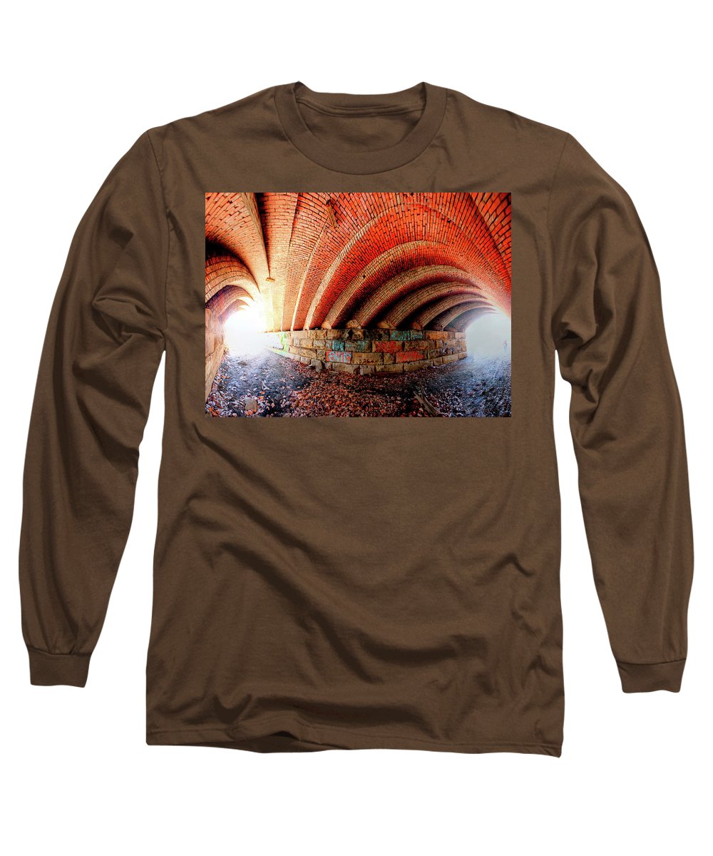 Panorama 2570 Abdondoned Bridge - Long Sleeve T-Shirt