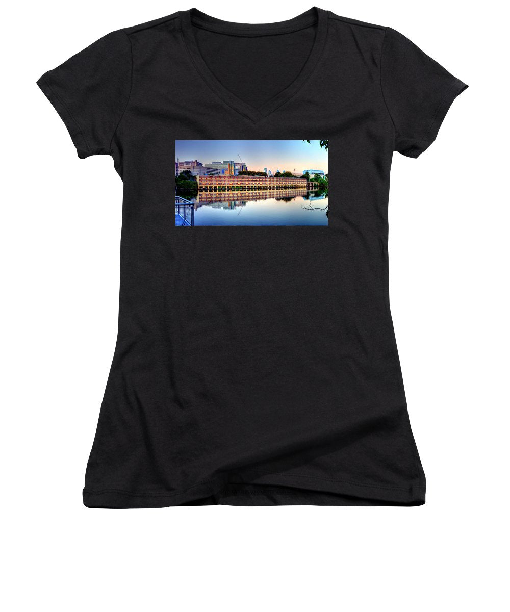 Panorama 2740 View from Grays Ferry Crescent - Women's V-Neck