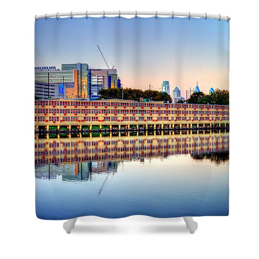 Panorama 2740 View from Grays Ferry Crescent - Shower Curtain