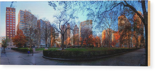Panorama 2811 Rittenhouse Square - Wood Print