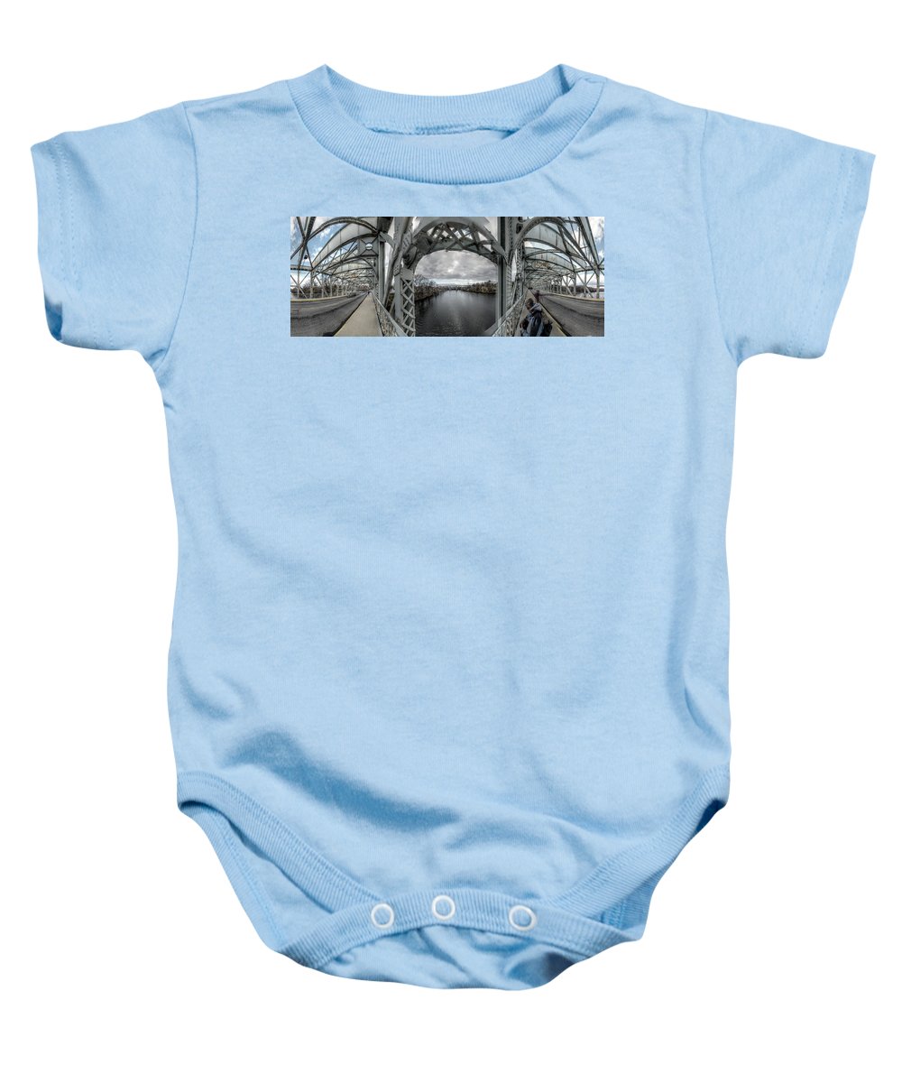 Panorama 3152 Falls Bridge - Baby Onesie