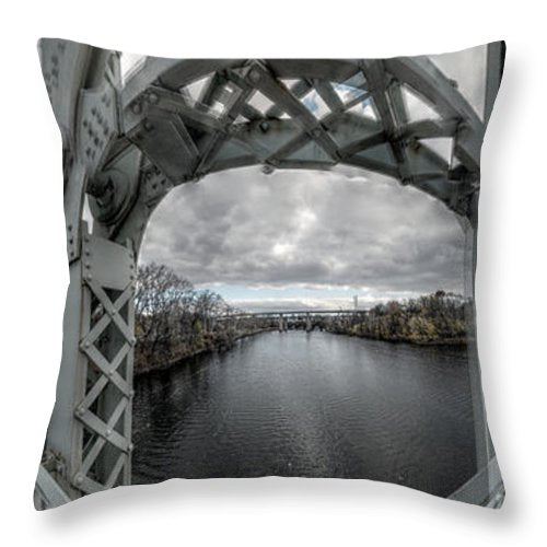 Panorama 3152 Falls Bridge - Throw Pillow