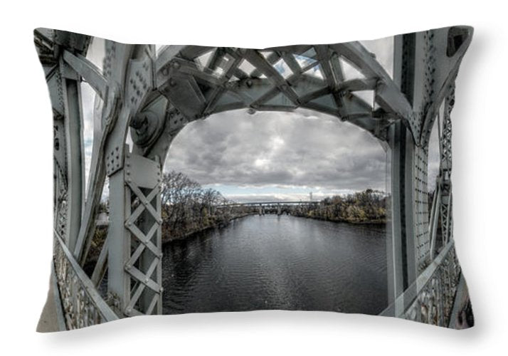 Panorama 3152 Falls Bridge - Throw Pillow