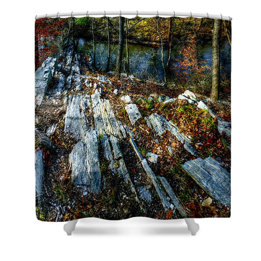 Panorama 3170 Morris Arboretum of the University of Pennsylvania - Shower Curtain