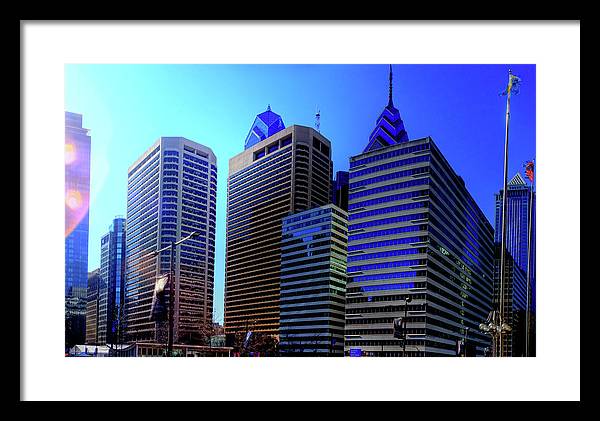 Panorama 3186 15th St and John F. Kennedy Blvd - Framed Print