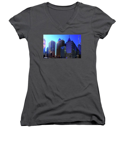 Panorama 3186 15th St and John F. Kennedy Blvd - Women's V-Neck