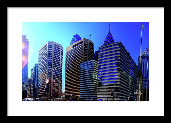 Panorama 3186 15th St and John F. Kennedy Blvd - Framed Print