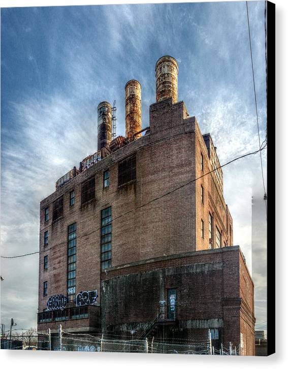 Panorama 3206 Willow Street Steam Plant - Canvas Print