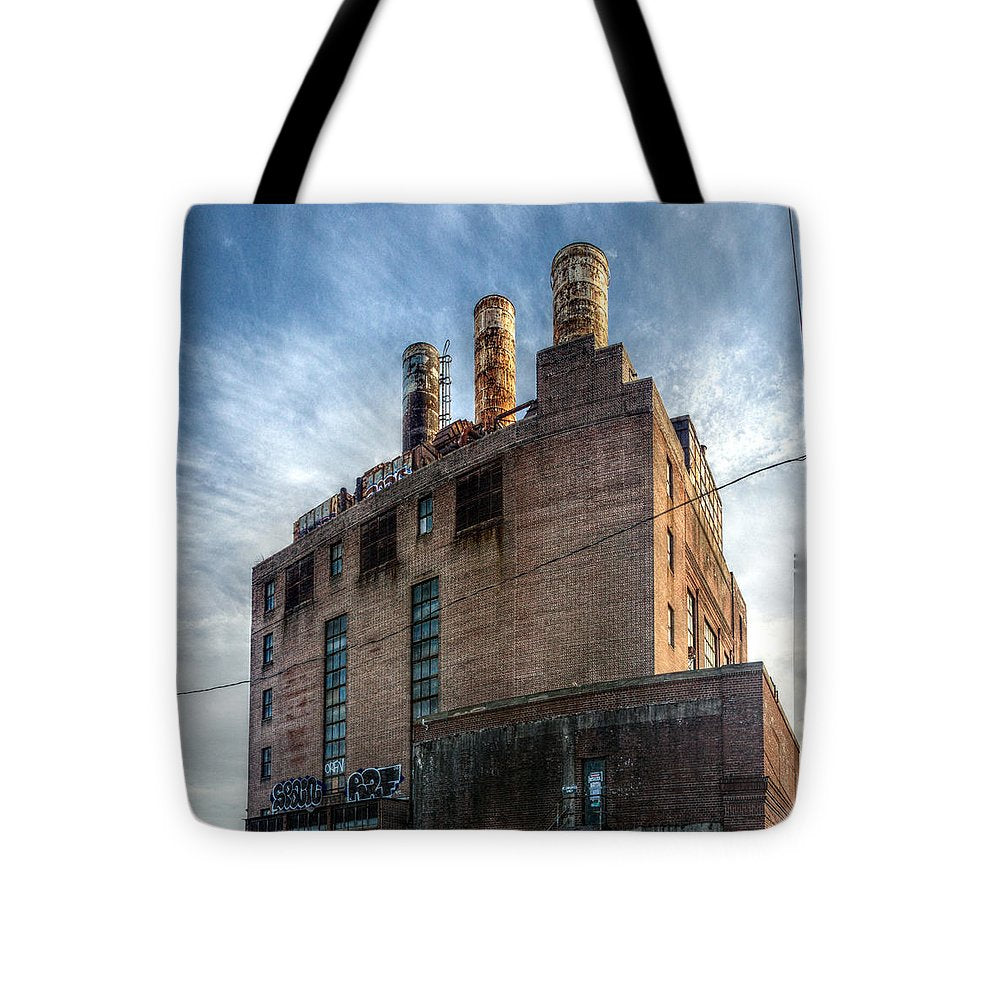 Panorama 3206 Willow Street Steam Plant - Tote Bag