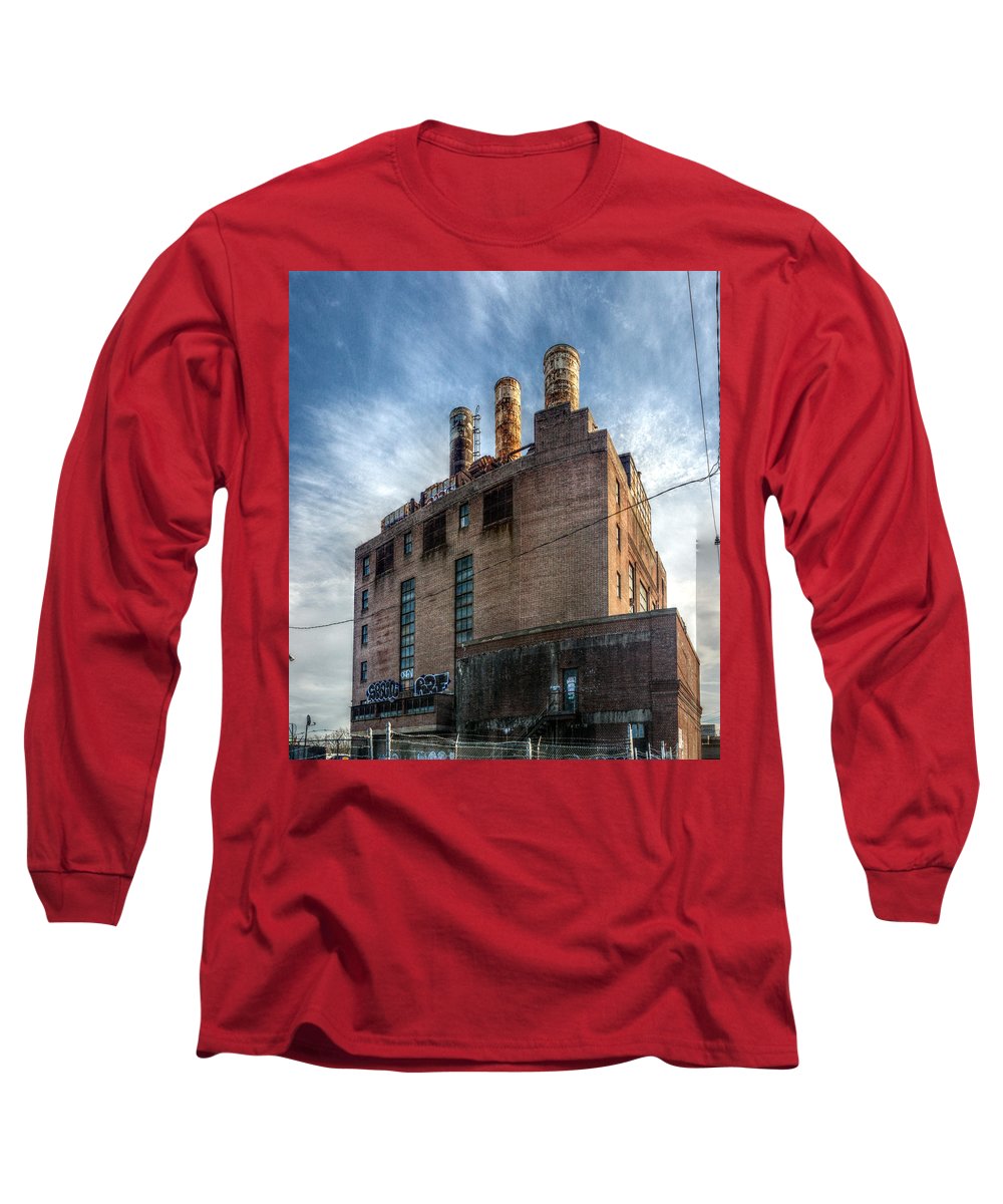 Panorama 3206 Willow Street Steam Plant - Long Sleeve T-Shirt