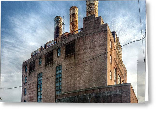 Panorama 3206 Willow Street Steam Plant - Greeting Card