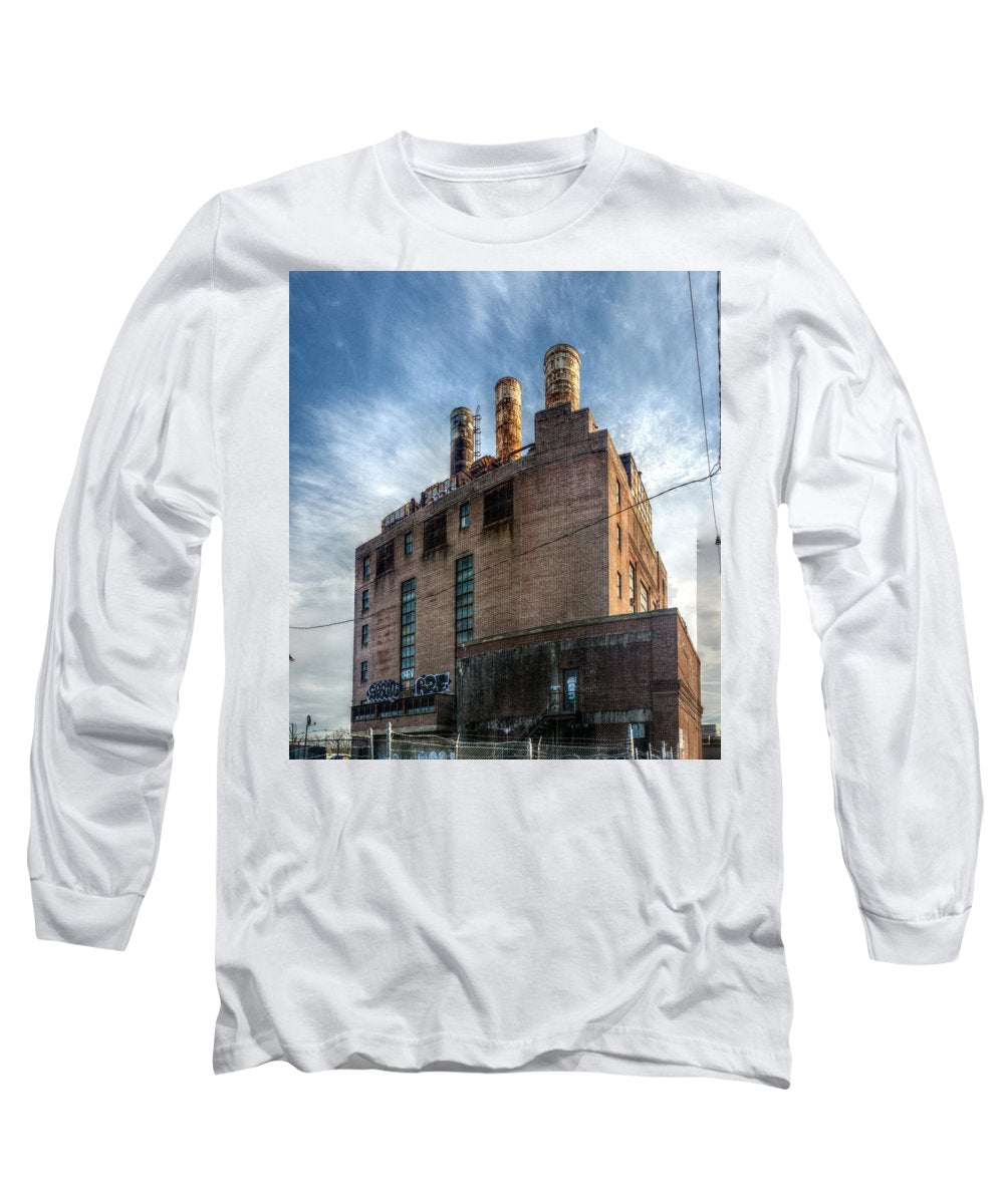 Panorama 3206 Willow Street Steam Plant - Long Sleeve T-Shirt