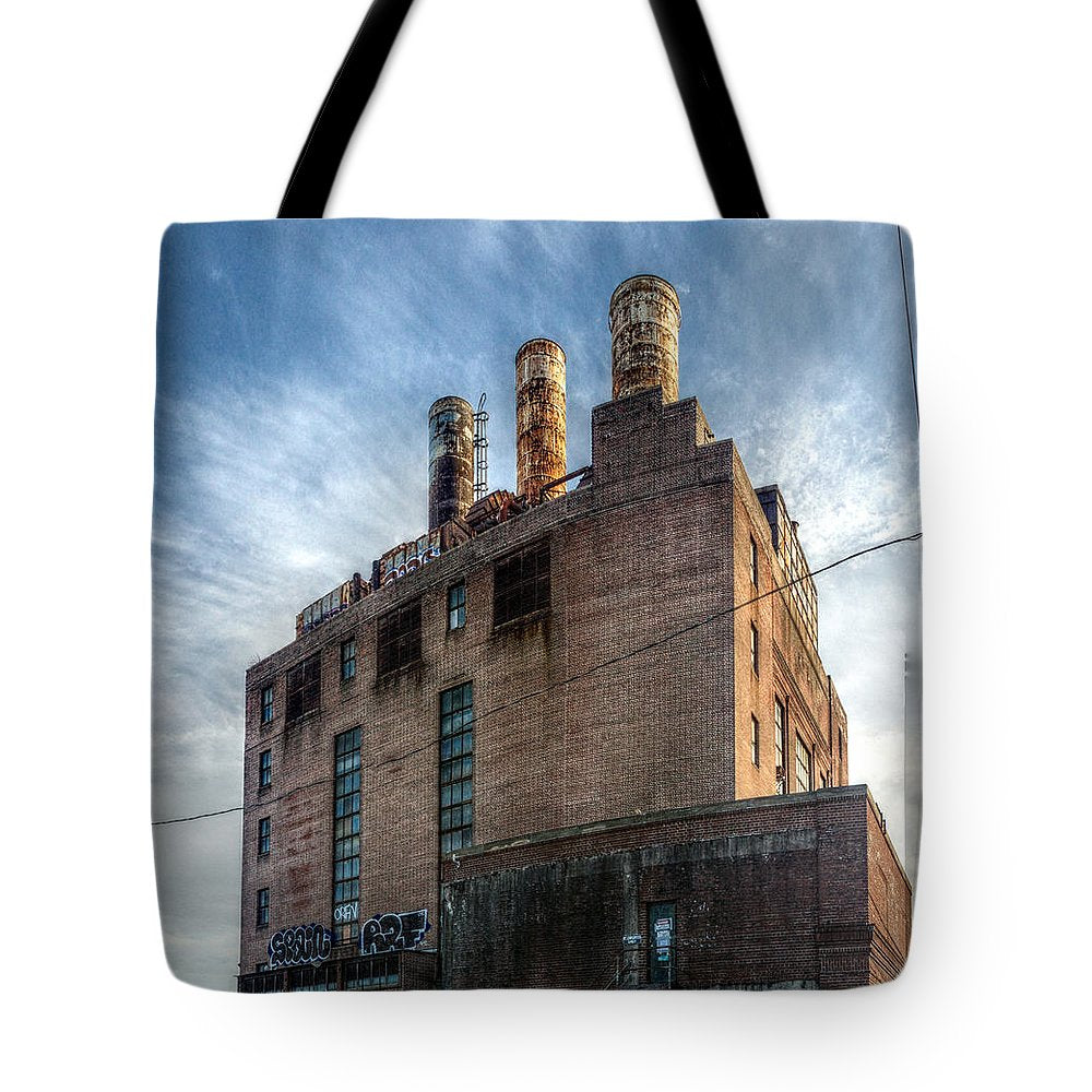 Panorama 3206 Willow Street Steam Plant - Tote Bag