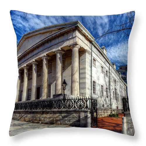 Panorama 3273 Second Bank of the United States - Throw Pillow