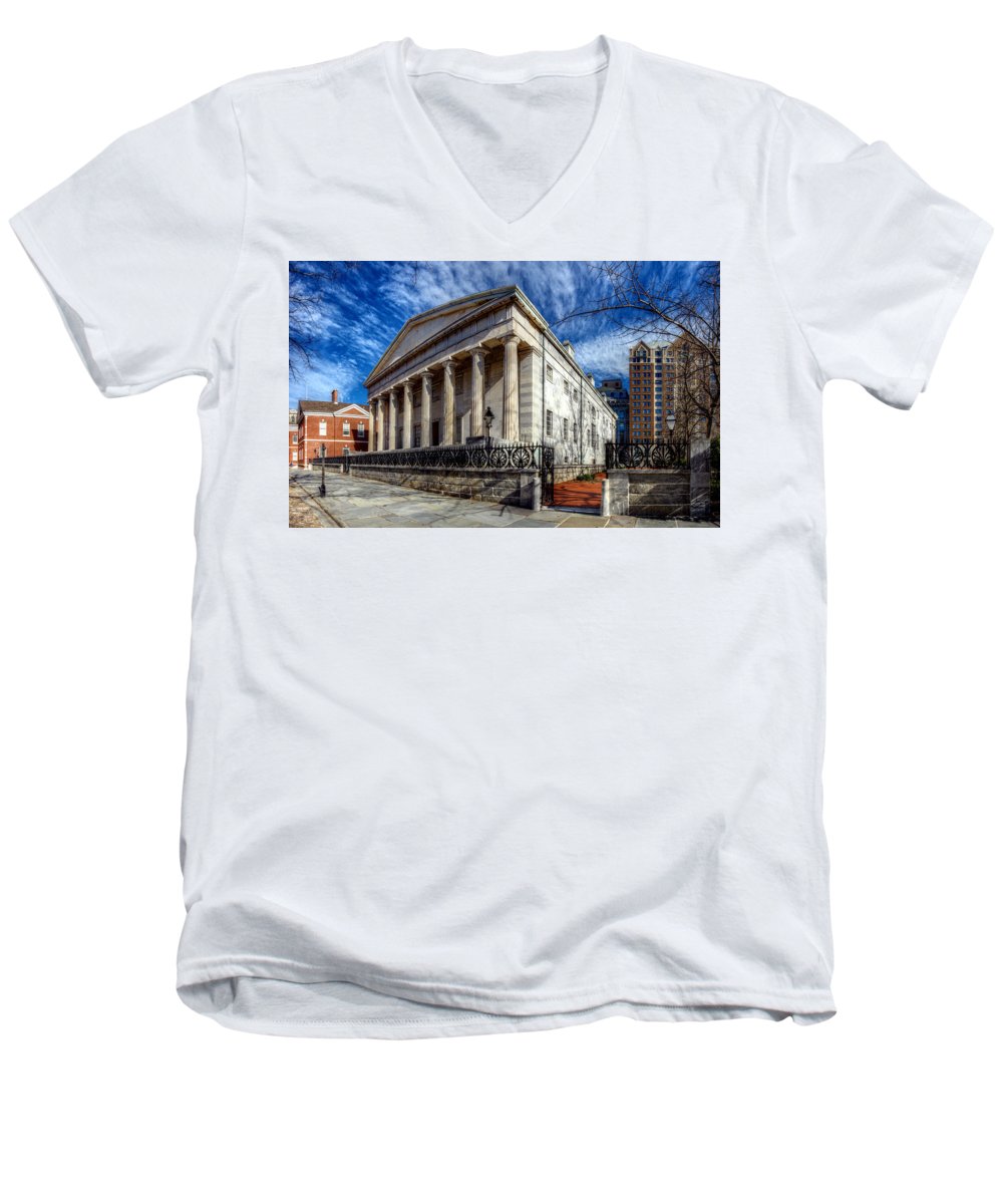 Panorama 3273 Second Bank of the United States - Men's V-Neck T-Shirt