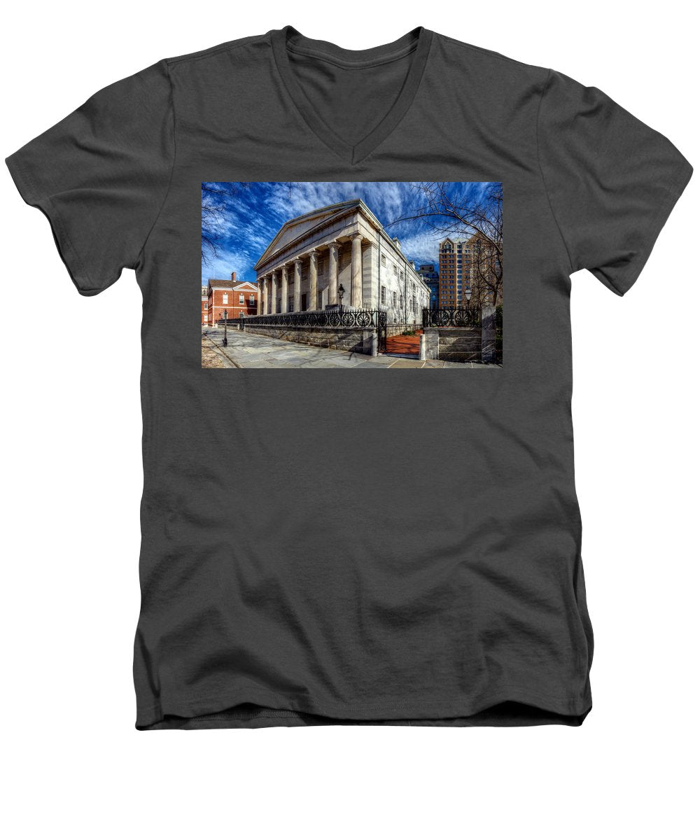 Panorama 3273 Second Bank of the United States - Men's V-Neck T-Shirt