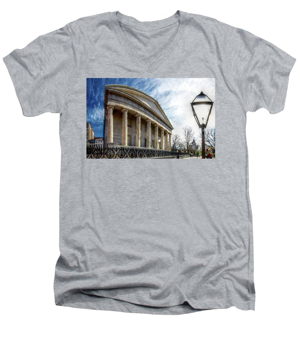 Panorama 3280 Second Bank of the United States - Men's V-Neck T-Shirt