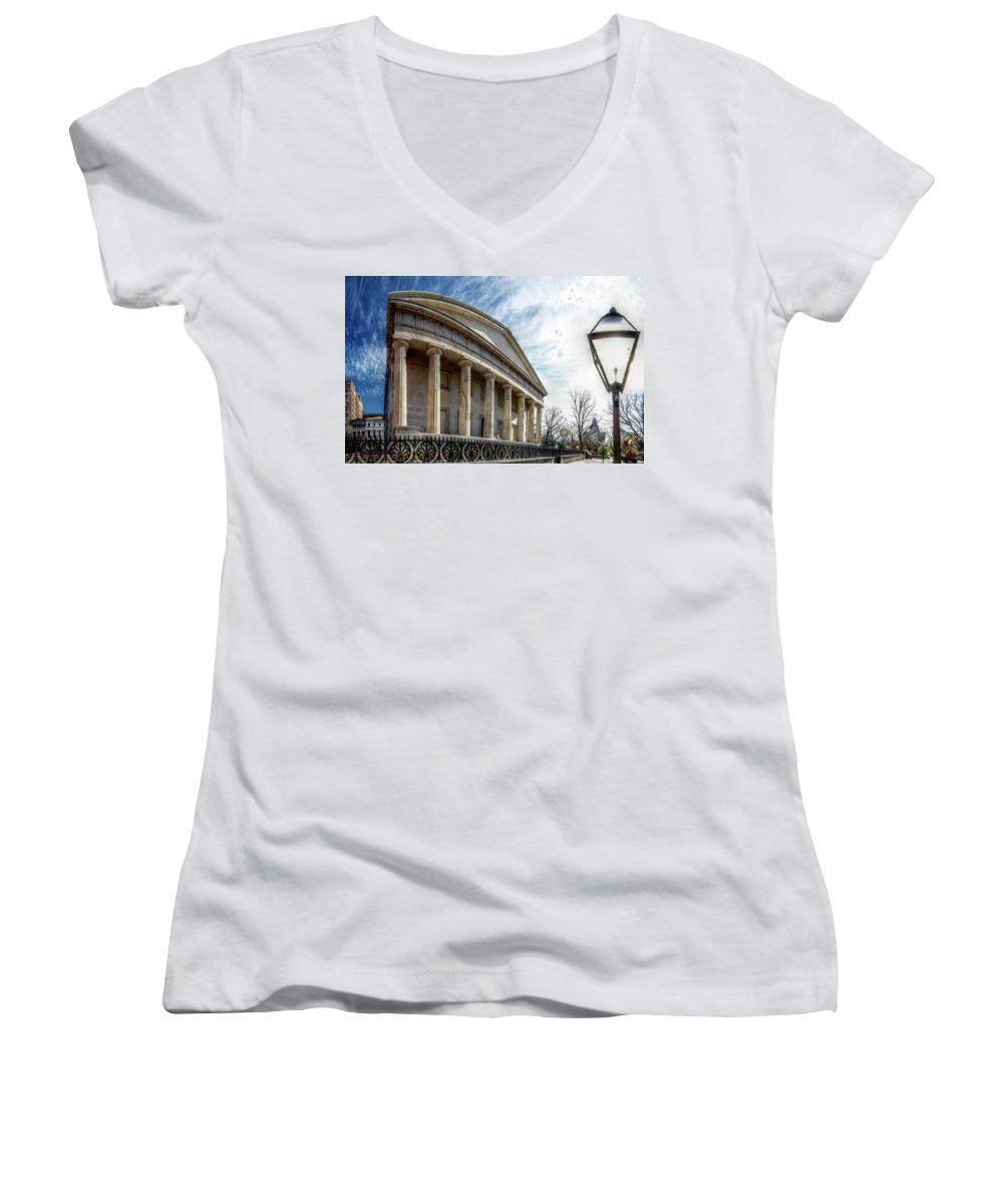 Panorama 3280 Second Bank of the United States - Women's V-Neck