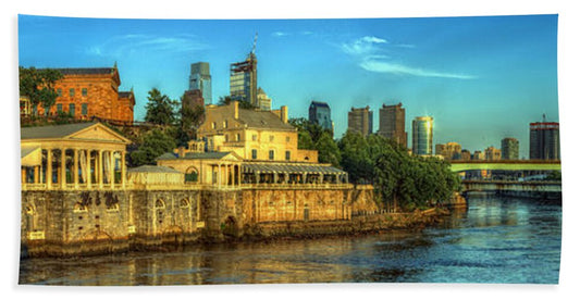 Panorama 3327 Fairmount Water Works - Bath Towel