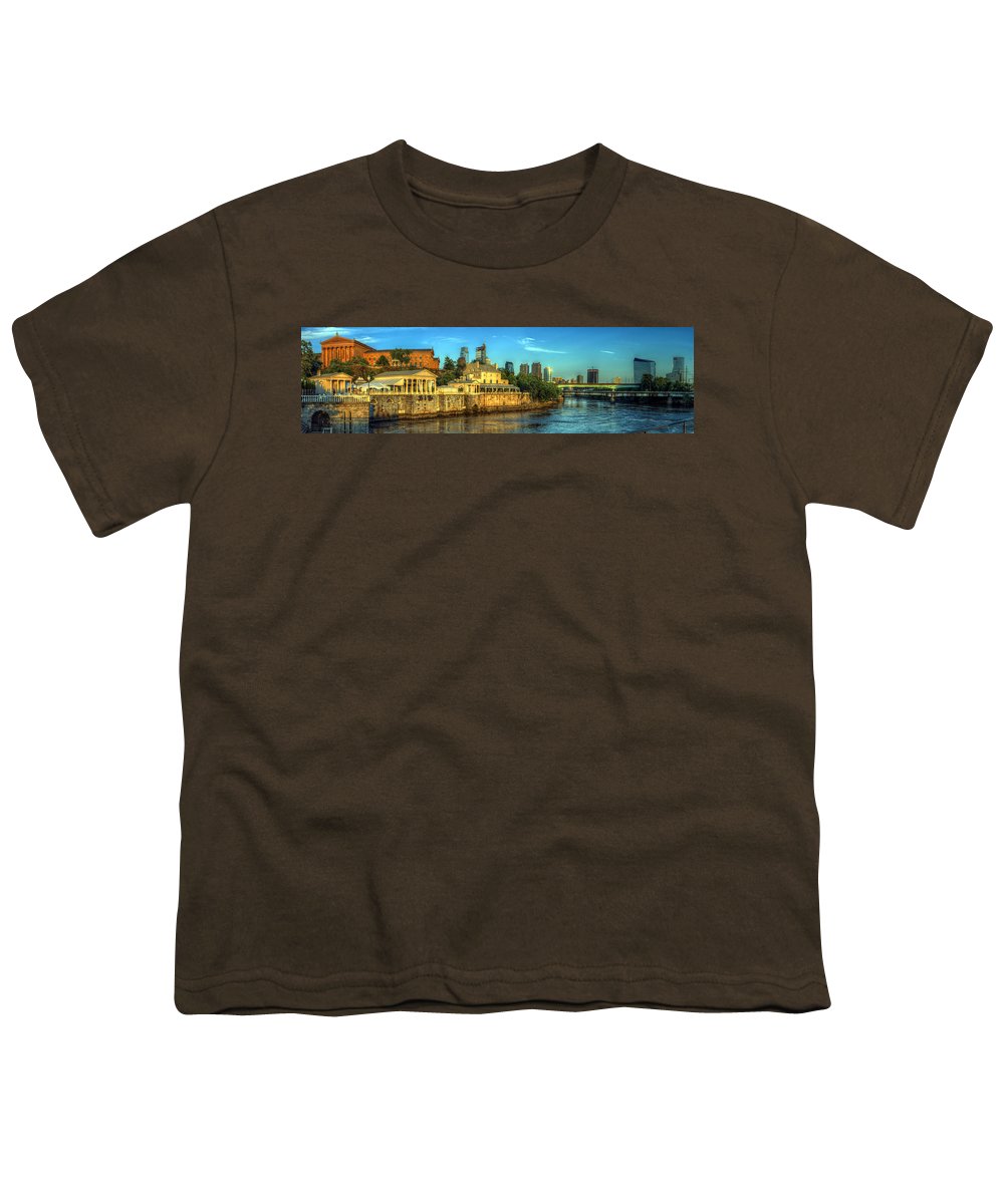 Panorama 3327 Fairmount Water Works - Youth T-Shirt
