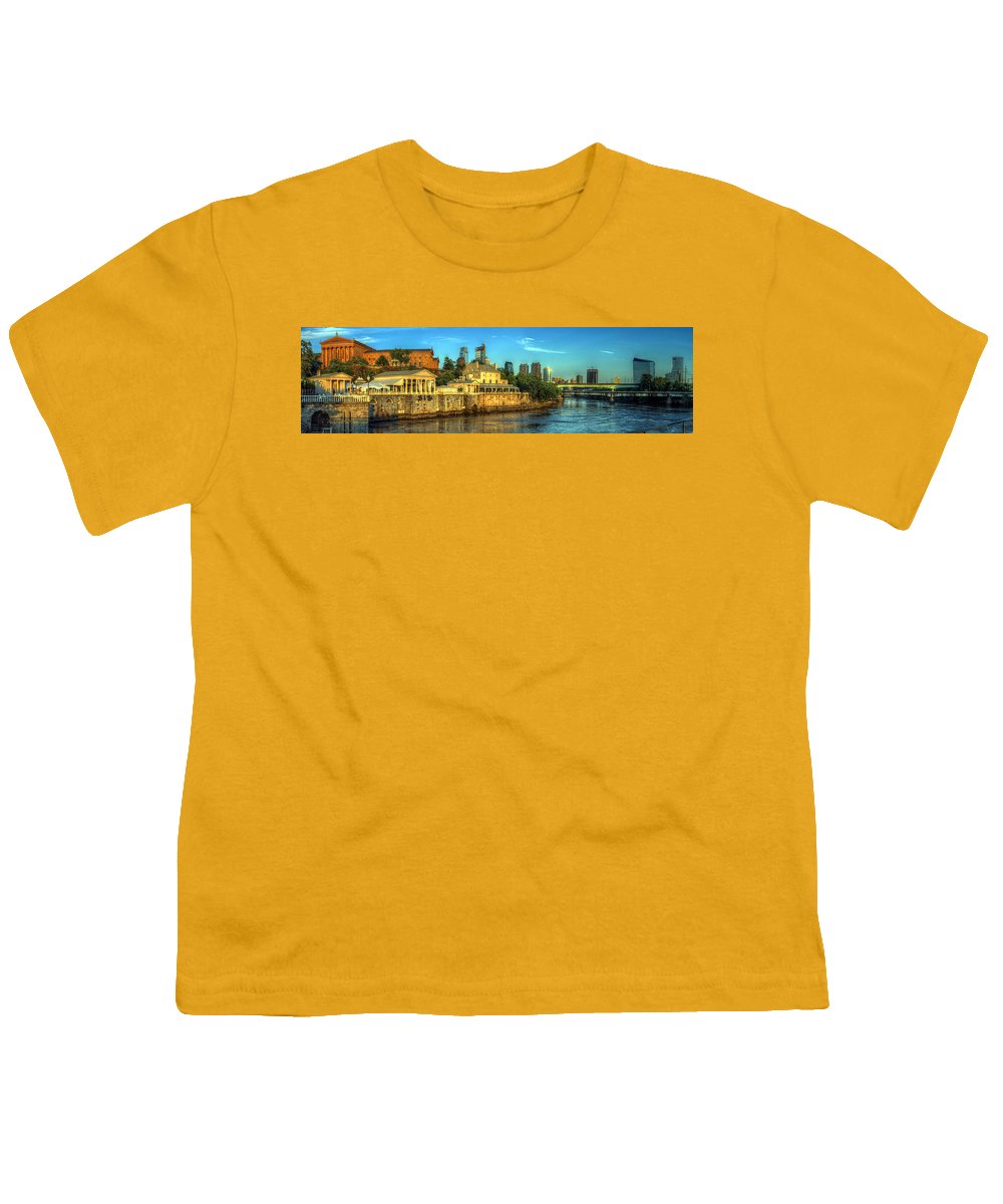 Panorama 3327 Fairmount Water Works - Youth T-Shirt