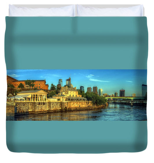 Panorama 3327 Fairmount Water Works - Duvet Cover