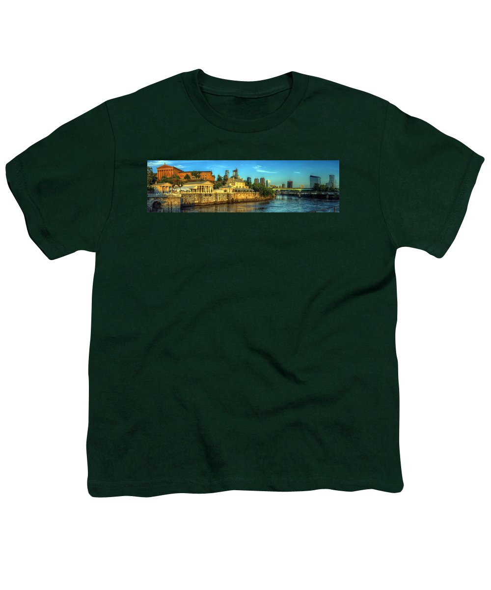 Panorama 3327 Fairmount Water Works - Youth T-Shirt