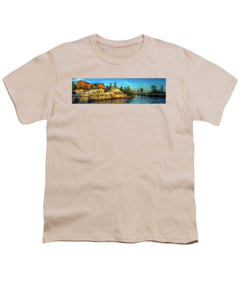 Panorama 3327 Fairmount Water Works - Youth T-Shirt