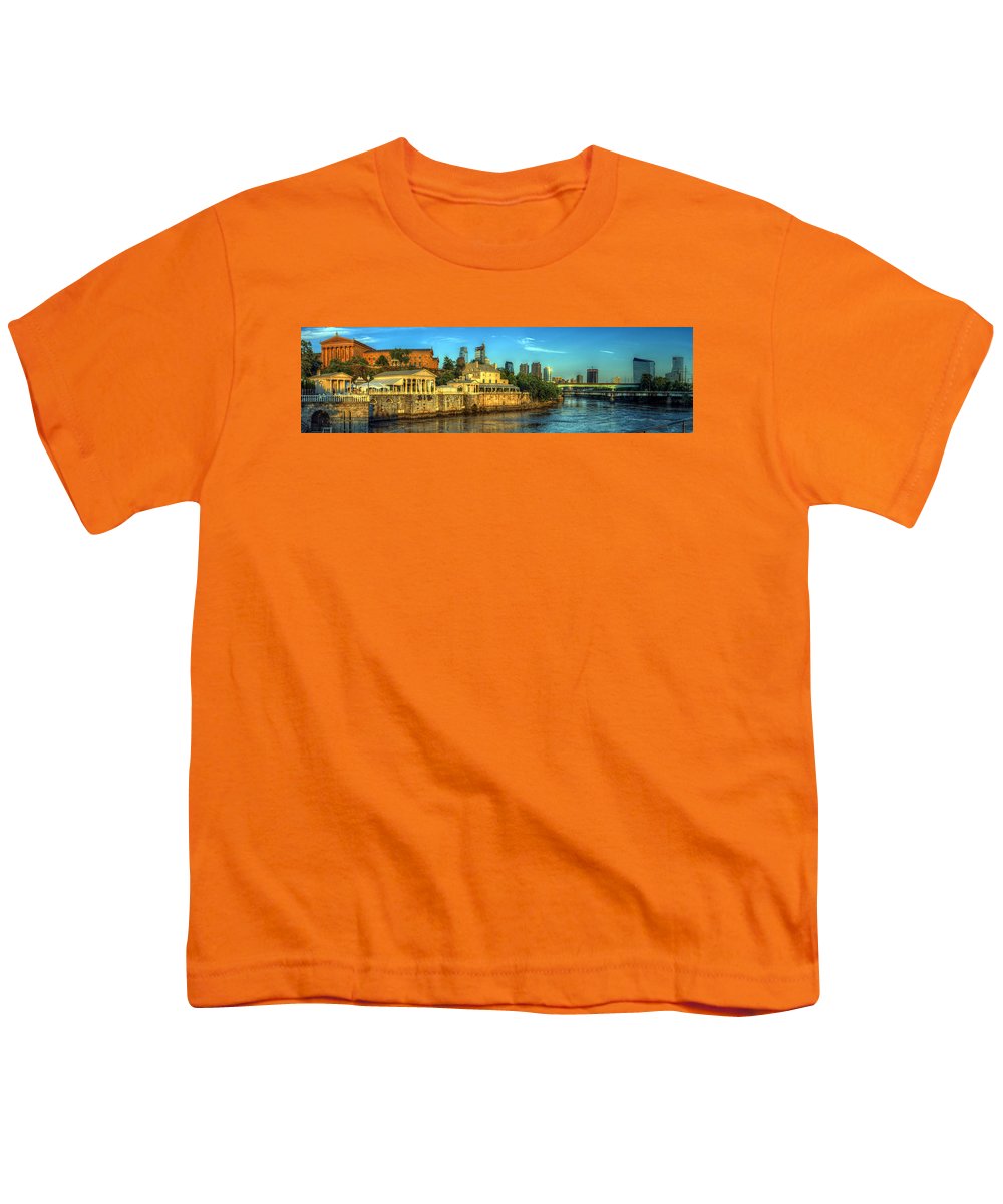 Panorama 3327 Fairmount Water Works - Youth T-Shirt