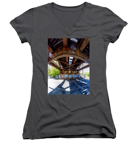 Panorama 3356 CSX Bridge - Women's V-Neck