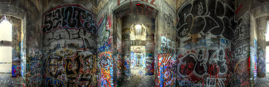 Panorama 3404 Pier 18 aka Graffiti Pier - Art Print