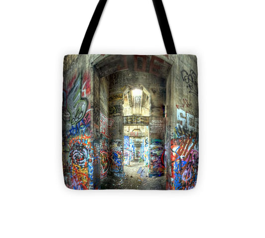 Panorama 3404 Pier 18 aka Graffiti Pier - Tote Bag