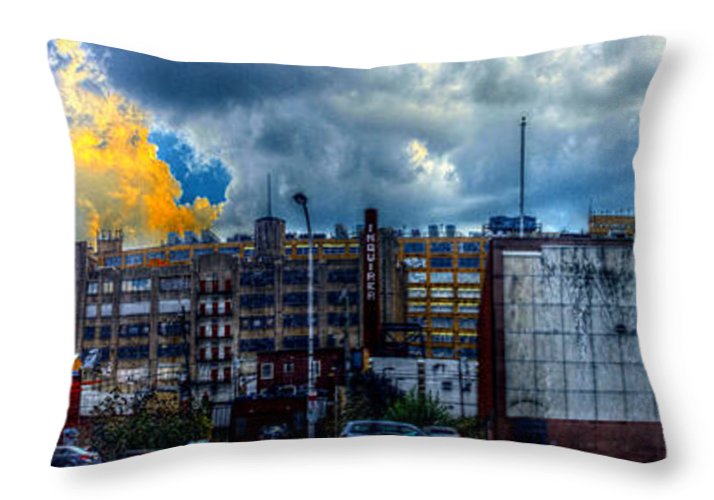 Panorama 3468 Eraserhood Skyline - Throw Pillow