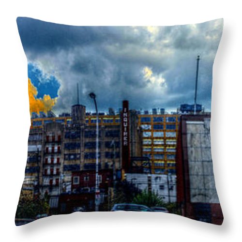 Panorama 3468 Eraserhood Skyline - Throw Pillow