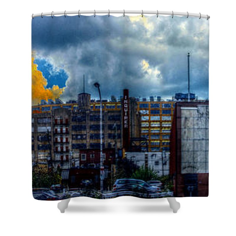 Panorama 3468 Eraserhood Skyline - Shower Curtain