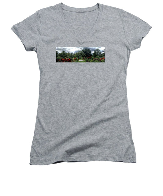 Panorama 3492 Morris Arboretum of the University of Pennsylvania - Women's V-Neck