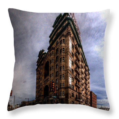 Panorama 3539 The Divine Lorraine Hotel - Throw Pillow