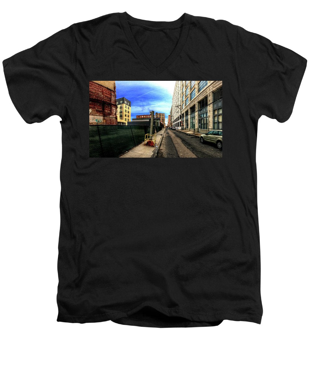 Panorama 3577 Broad and Wood Streets - Men's V-Neck T-Shirt