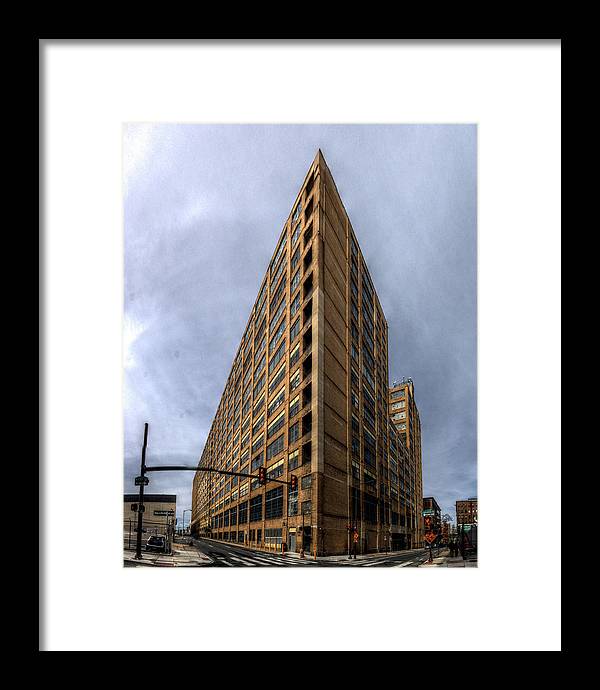 Panorama 3584 Terminal Commerce Building - Framed Print