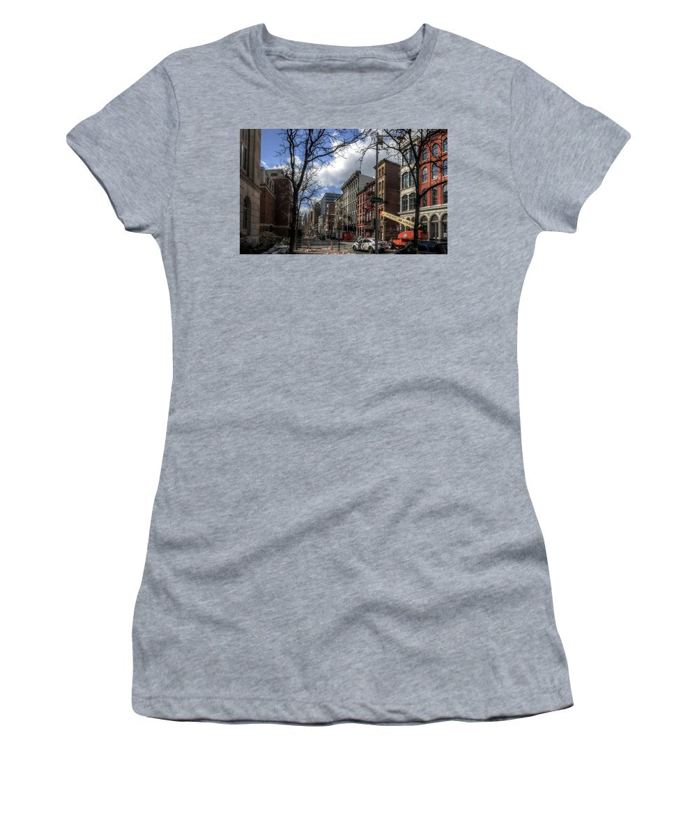 Panorama 3607 200  Block of Chestnut Street - Women's T-Shirt