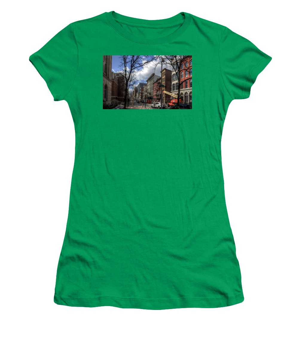 Panorama 3607 200  Block of Chestnut Street - Women's T-Shirt