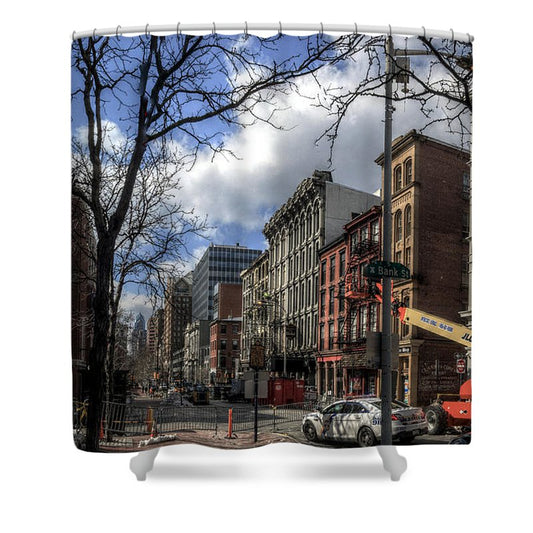 Panorama 3607 200  Block of Chestnut Street - Shower Curtain