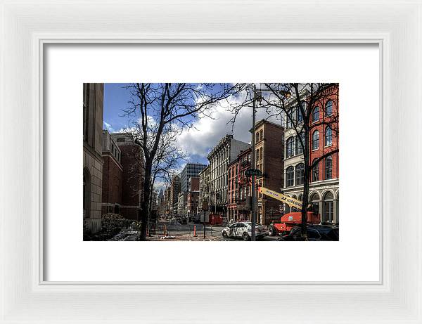 Panorama 3607 200  Block of Chestnut Street - Framed Print