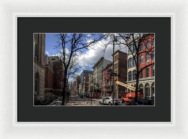 Panorama 3607 200  Block of Chestnut Street - Framed Print