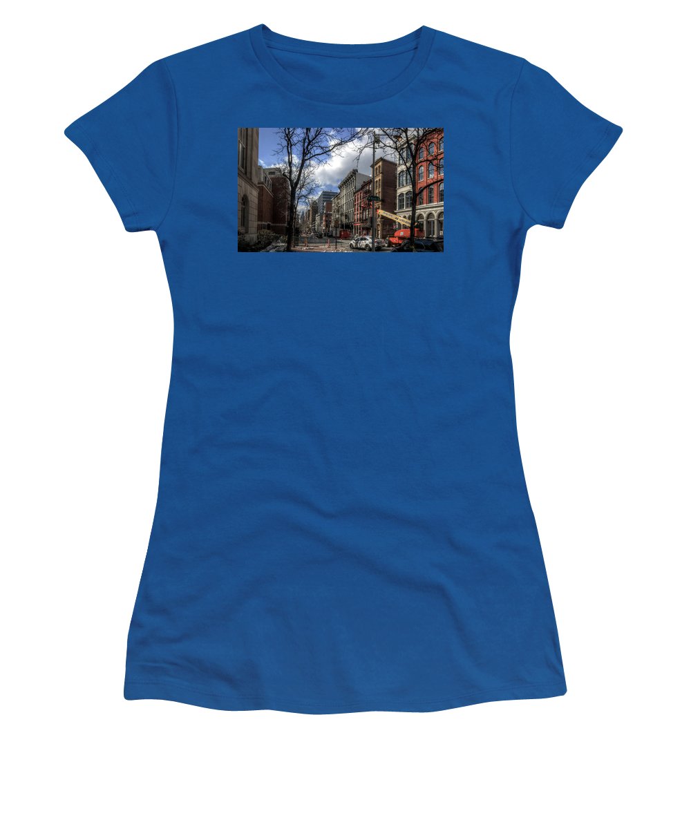 Panorama 3607 200  Block of Chestnut Street - Women's T-Shirt