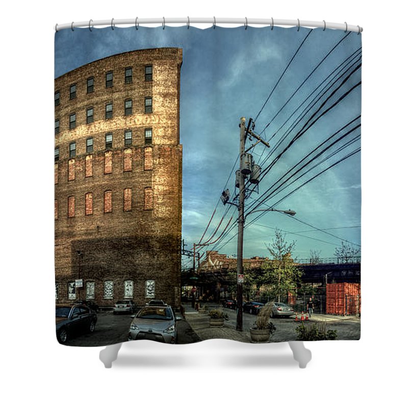 Panorama 3640 Haverford Cycle Company - Shower Curtain