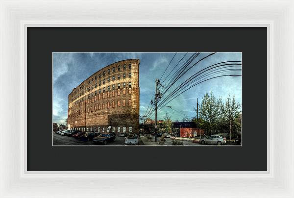 Panorama 3640 Haverford Cycle Company - Framed Print